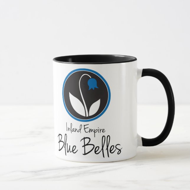 Blaue Schönheits-Kaffee-Tasse Tasse (Rechts)