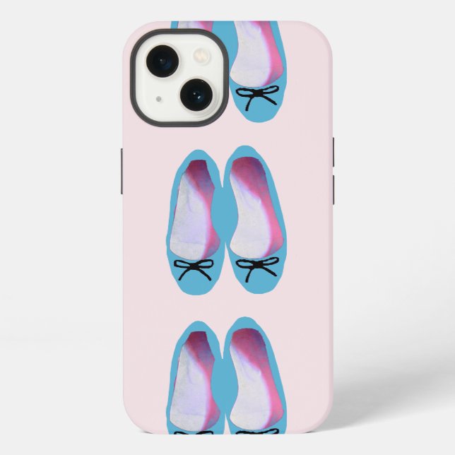 Blaue Schuhe iPhone Hülle (Rückseite)