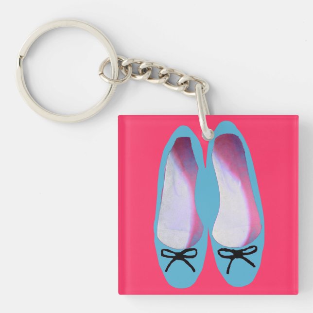 Blaue Schuhe Schlüsselanhänger (Vorderseite)