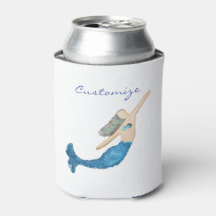 Blaue Schwanz Meerjungfrau schwimmen Thunder_Cove Dosenkühler