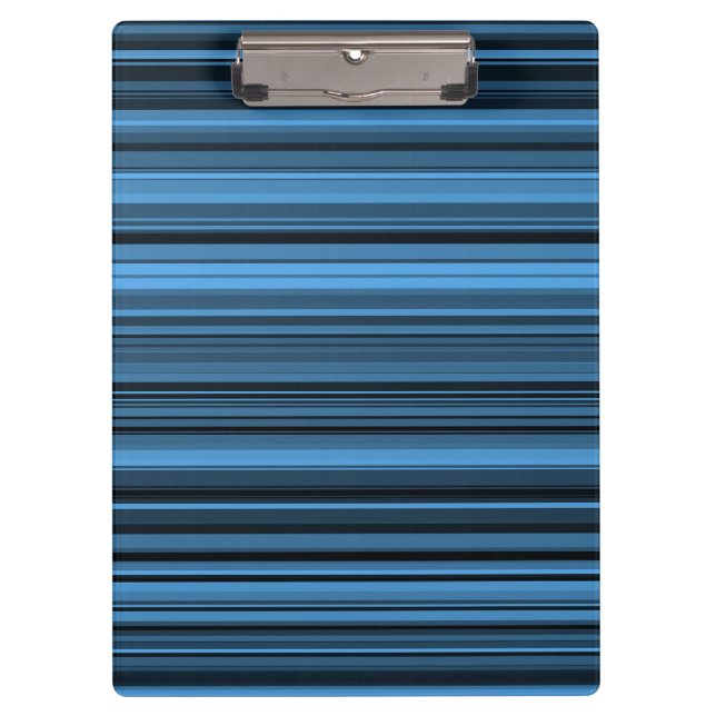 Blaue schwarze Streifen Klemmbrett (Vorderseite)