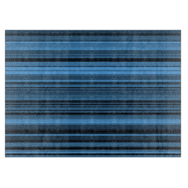 Blaue schwarze Streifen Schneidebrett (Vorderseite)