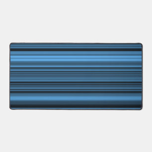 Blaue schwarze Streifen Schreibtischunterlage