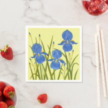 Blaue Schwertlilien Getränkuntersetzer