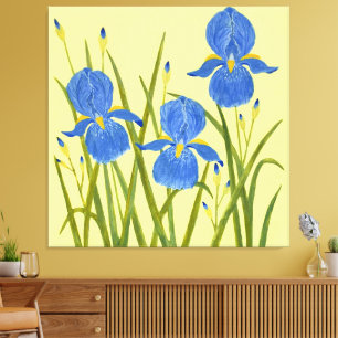 Blaue Schwertlilien Leinwanddruck