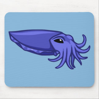 Blaue Schwimmen-Kopffüßer Mousepad