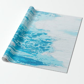 Blaue See Geschenkpapier