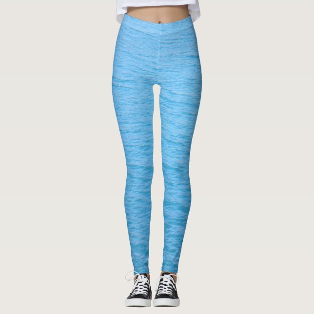 Blaue See Leggings (Vorderseite)