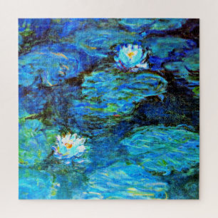 Blaue Seerosen, Kunstmalerei