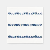 Blaue Seeseil-Muster Party Napki
