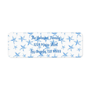 Blaue Seesternwelle-Silhouette