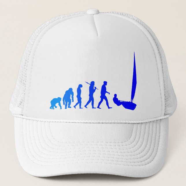 blaue Segelgeschenke und -T-Shirts der Truckerkappe (Vorderseite)
