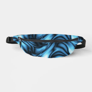 Blaue Seide Bauchtasche