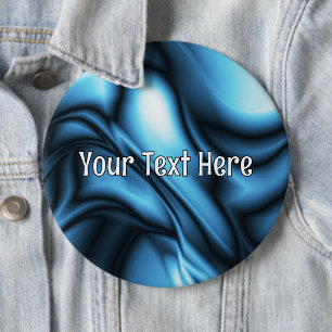 Blaue Seidenwelle Button