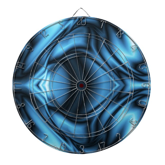 Blaue Seidenwelle Dartscheibe (vorne)