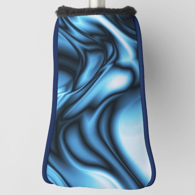 Blaue Seidenwelle Golf Headcover (Rotieren 90)