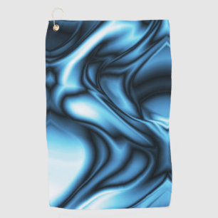 Blaue Seidenwelle Golfhandtuch