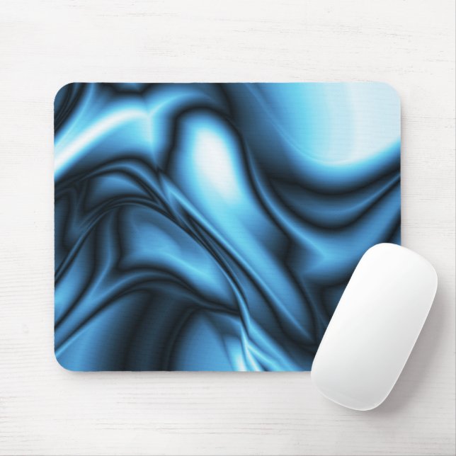 Blaue Seidenwelle Mousepad (Mit Mouse)