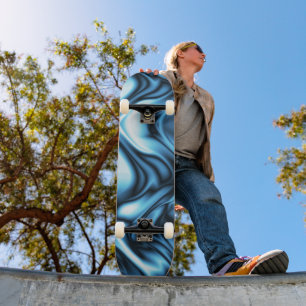 Blaue Seidenwelle Skateboard