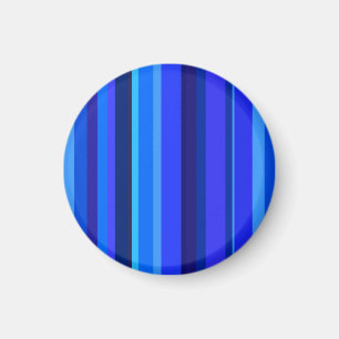 Blaue senkrechte Streifen Magnet
