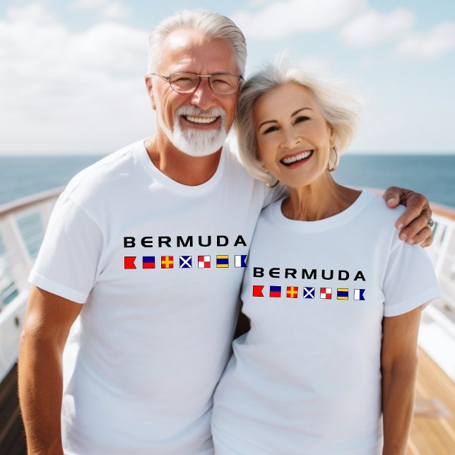 Blaue Signalleuchten der Bermuda T-Shirt (Von Creator hochgeladen)