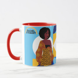 Blaue Signatur Tasse