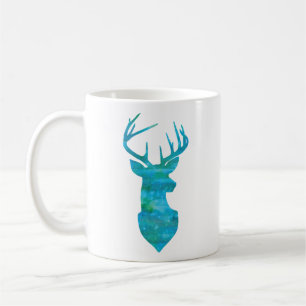Blaue Silhouette Kaffeetasse