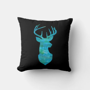 Blaue Silhouette Kissen