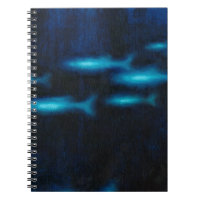Blaue Silhouetten