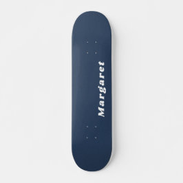Blaue Skateboard mit Ihrem Namen in Style