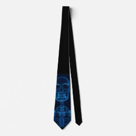 Blaue SkelettKrawatte Krawatte