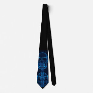 Blaue SkelettKrawatte Krawatte