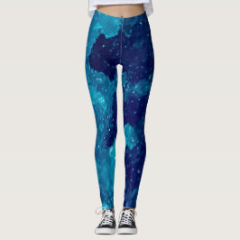 Blaue slushie Leggings