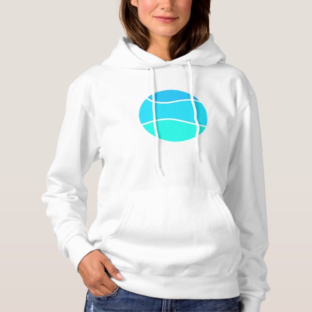 Blaue Sonnenblume Hoodie (Vorderseite)