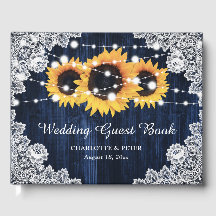 Blaue Sonnenblume Rustikale Hochzeit aus Holz