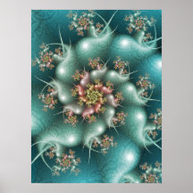 Blaue Spiralfraktal