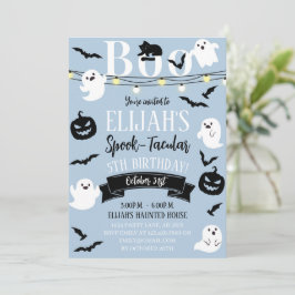 Blaue Spook-takuläre Spuk Geburtstag Einladung