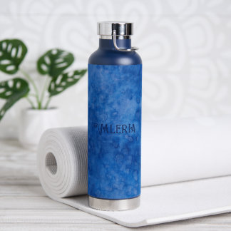 Blaue Sprudelwasserflasche Trinkflasche