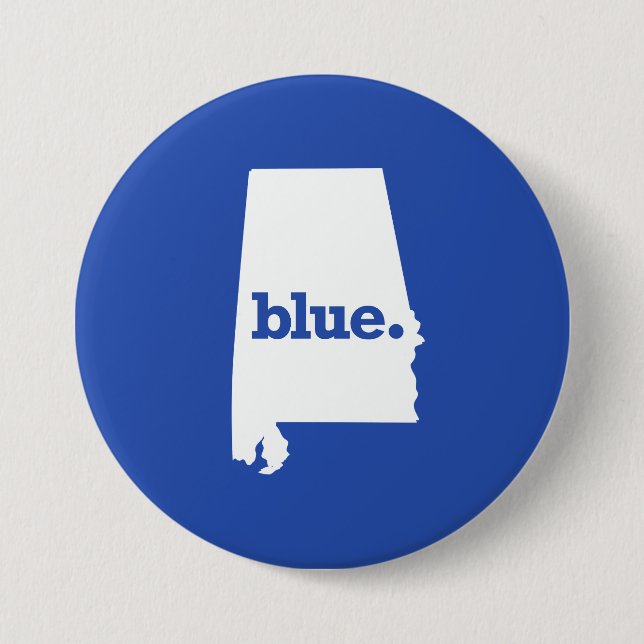 BLAUE STAAT ALABAMA BUTTON (Vorderseite)