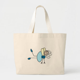 Blaue Stäbchen-Fee-Tasche Jumbo Stoffbeutel