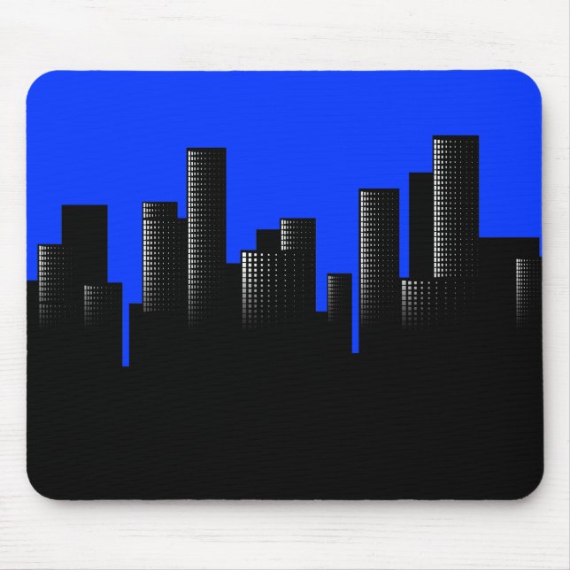 Blaue Stadt Mousepad (Vorne)