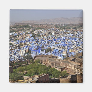 Blaue Stadt von Mehrangarh Fort / Jodhpur aus gese Magnet