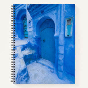 Blaue Stadttür Notizbuch