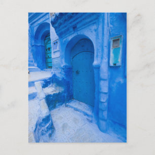Blaue Stadttür Postkarte
