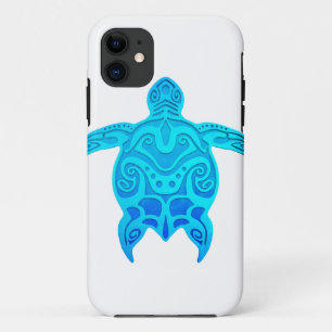 Blaue Stammes- Schildkröte Case-Mate iPhone Hülle