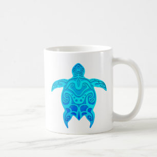 Blaue Stammes- Schildkröte Kaffeetasse