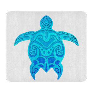 Blaue Stammes- Schildkröte Schneidebrett