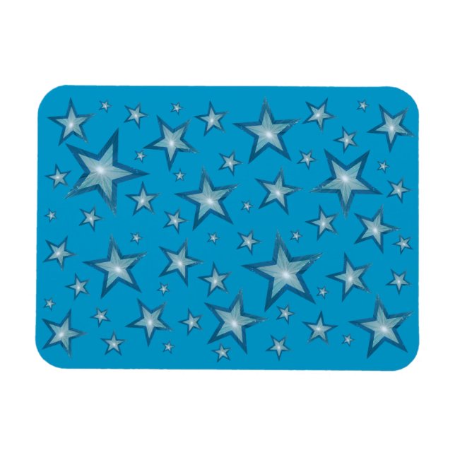 Blaue Stangen flexibler Magnet blau (Horizontal)