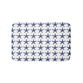 Blaue Starfish Badematte