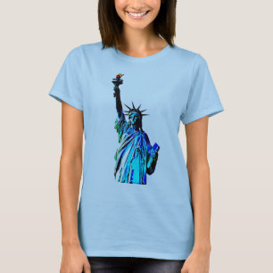 Blaue Statue der Lady Liberty T-Shirt